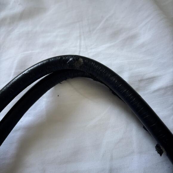 Nine West Black Leather Silver 0 B 24 - Picture 4 of 5